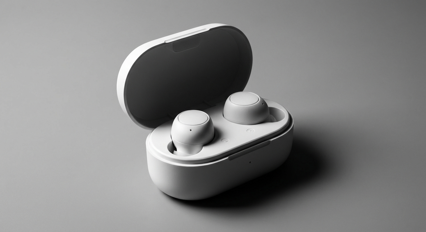 Wireless earbuds ready for export